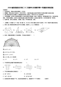 2026届安徽省安庆市区二十二校联考七年级数学第一学期期末预测试题含解析
