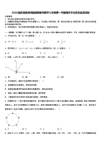 2026届安徽省亳州涡阳县联考数学七年级第一学期期末学业质量监测试题含解析