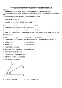 2026届安徽省枞阳县联考七年级数学第一学期期末综合测试试题含解析
