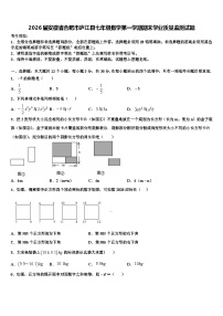 2026届安徽省合肥市庐江县七年级数学第一学期期末学业质量监测试题含解析