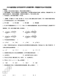2026届安徽省六安市实验中学七年级数学第一学期期末学业水平测试试题含解析