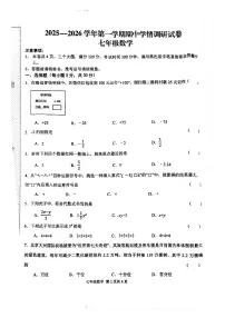 河南省周口市郸城县2025-2026学年七年级上学期11月期中考试数学试题