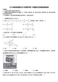 2026届安徽省潜山市七年级数学第一学期期末质量跟踪监视试题含解析