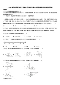 2026届安徽省芜湖市无为县七年级数学第一学期期末教学质量检测试题含解析