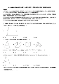 2026届安徽省宿州市第十一中学数学七上期末学业质量监测模拟试题含解析