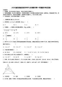 2026届安徽省宣城市中学七年级数学第一学期期末考试试题含解析