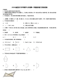 2026届北京八中学数学七年级第一学期期末复习检测试题含解析