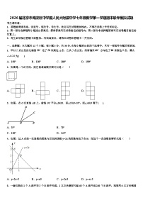 2026届北京市海淀区中学国人民大附属中学七年级数学第一学期期末联考模拟试题含解析