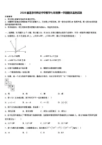 2026届北京市师达中学数学七年级第一学期期末监测试题含解析