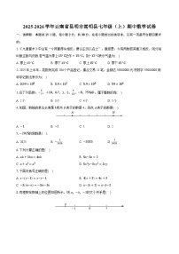 2025-2026学年云南省昆明市嵩明县七年级（上）期中数学试卷