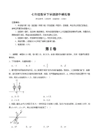 初中数学人教版（2024）七年级下册（2024）平行线的判定同步测试题