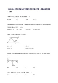 2025_2026学年江苏省徐州市联盟学区七年级上册1月期末数学检测试题-含解析