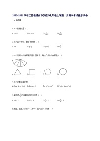 2025_2026学年江苏省扬州市仪征市七年级上册1月期末考试数学检测试题-含解析