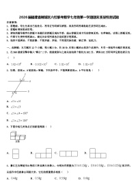 2026届福建省鲤城区六校联考数学七年级第一学期期末质量检测试题含解析