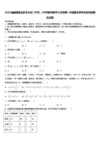 2026届福建省龙岩市永定二中学、三中学联考数学七年级第一学期期末教学质量检测模拟试题含解析