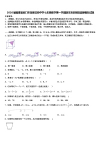 2026届福建省厦门市湖里实验中学七年级数学第一学期期末质量跟踪监视模拟试题含解析