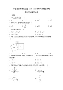 广东省深圳市光明区2025-2026学年八年级上学期期中考试数学试卷（学生版）