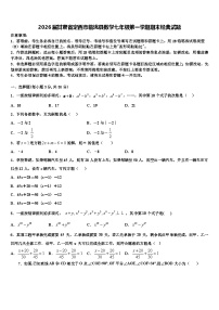 2026届甘肃省定西市临洮县数学七年级第一学期期末经典试题含解析