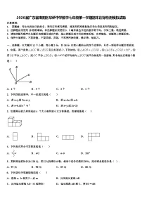 2026届广东省潮阳区华侨中学数学七年级第一学期期末达标检测模拟试题含解析
