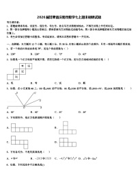 2026届甘肃省庆阳市数学七上期末调研试题含解析