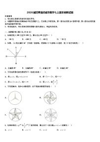 2026届甘肃省武威市数学七上期末调研试题含解析