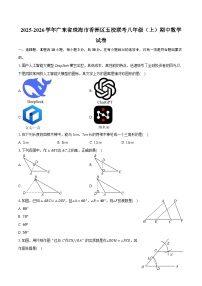 2025-2026学年广东省珠海市香洲区五校联考八年级（上）期中数学试卷