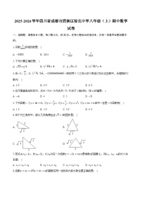 2025-2026学年四川省成都市武侯区棕北中学八年级（上）期中数学试卷