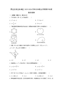 黑龙江省龙东地区2025-2026学年九年级上学期期中考试数学试卷（学生版）
