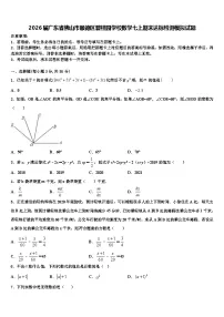 2026届广东省佛山市顺德区碧桂园学校数学七上期末达标检测模拟试题含解析