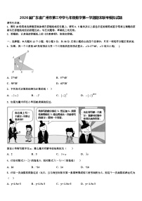 2026届广东省广州市第三中学七年级数学第一学期期末联考模拟试题含解析