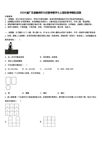2026届广东省高州市九校联考数学七上期末联考模拟试题含解析
