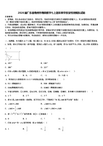 2026届广东省梅州市梅县数学七上期末教学质量检测模拟试题含解析