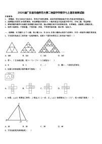 2026届广东省华南师范大第二附属中学数学七上期末调研试题含解析