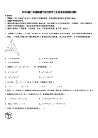 2026届广东省揭阳市名校数学七上期末监测模拟试题含解析