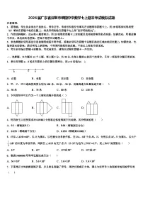 2026届广东省深圳市翠园中学数学七上期末考试模拟试题含解析