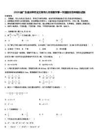 2026届广东省深圳市龙文教育七年级数学第一学期期末统考模拟试题含解析