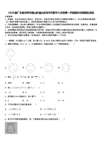 2026届广东省深圳市南山区南山实验学校数学七年级第一学期期末经典模拟试题含解析
