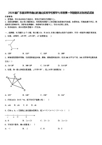 2026届广东省深圳市南山区南山实验学校数学七年级第一学期期末达标测试试题含解析