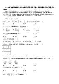 2026届广西壮族自治区梧州市岑溪市七年级数学第一学期期末综合测试模拟试题含解析