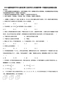 2026届贵州省毕节市七星关区第三实验学校七年级数学第一学期期末监测模拟试题含解析