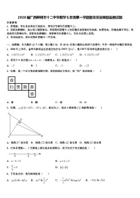 2026届广西柳州市十二中学数学七年级第一学期期末质量跟踪监视试题含解析
