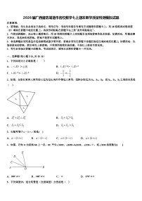 2026届广西省防城港市名校数学七上期末教学质量检测模拟试题含解析