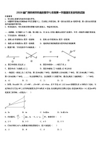 2026届广西钦州市钦南区数学七年级第一学期期末质量检测试题含解析
