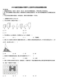 2026届河北省衡水市数学七上期末学业质量监测模拟试题含解析