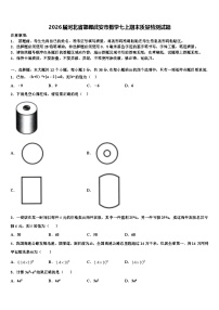 2026届河北省邯郸武安市数学七上期末质量检测试题含解析