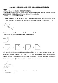 2026届河北省邯郸市大名县数学七年级第一学期期末考试模拟试题含解析