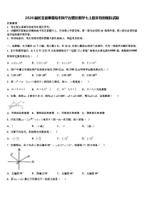 2026届河北省秦皇岛市抚宁台营区数学七上期末检测模拟试题含解析