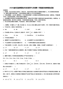 2026届河北省秦皇岛市名校数学七年级第一学期期末调研模拟试题含解析