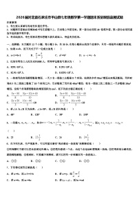 2026届河北省石家庄市平山县七年级数学第一学期期末质量跟踪监视试题含解析