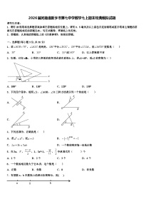 2026届河南省新乡市第七中学数学七上期末经典模拟试题含解析